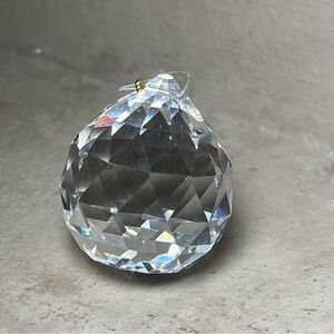 Crystal Glass Faceted Tear Drop Pendant Ornament Sun Catcher